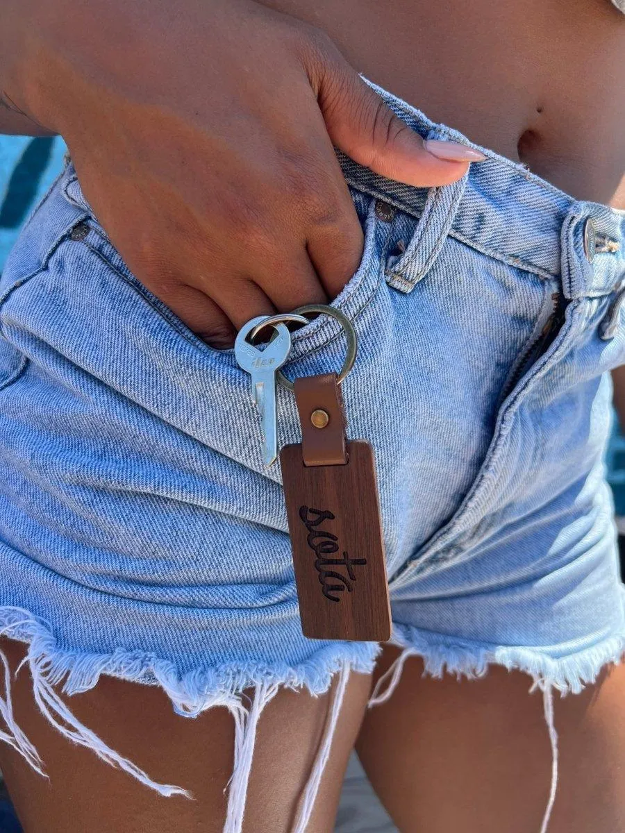 Custom Wild Wood Keychain