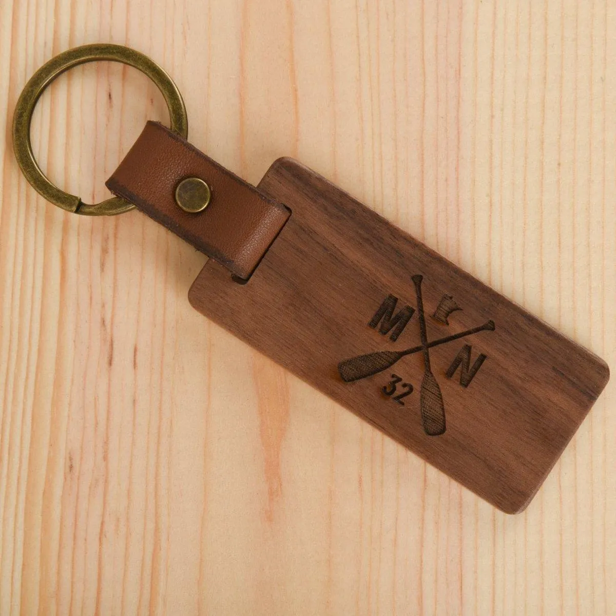 Custom Wild Wood Keychain