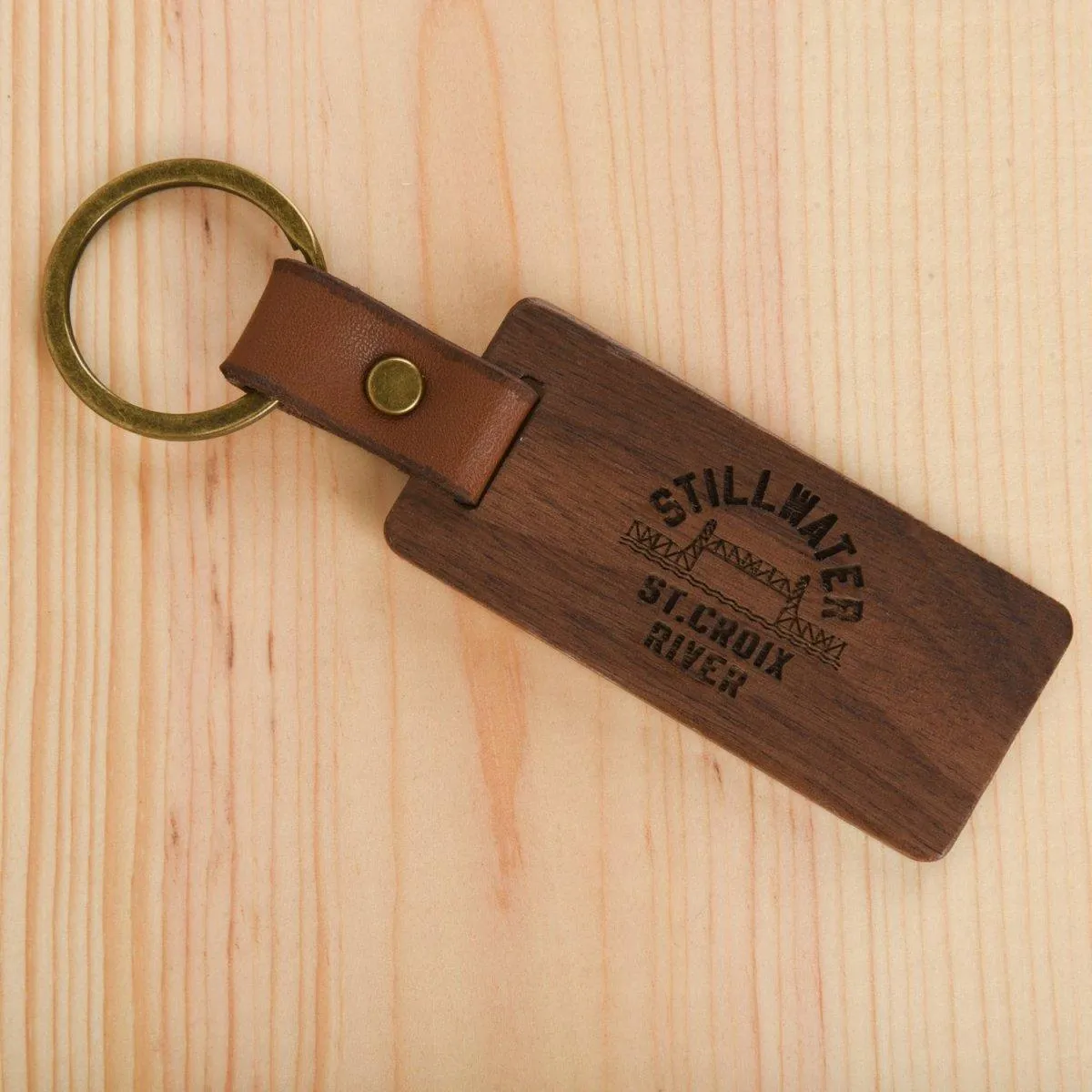 Custom Wild Wood Keychain