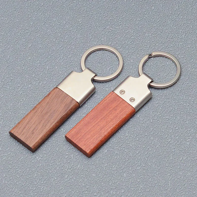 Customized Wooden Metal Blanks Keychain