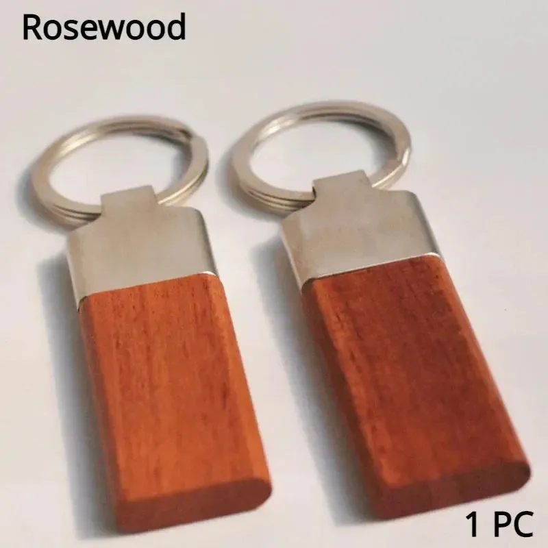 Customized Wooden Metal Blanks Keychain