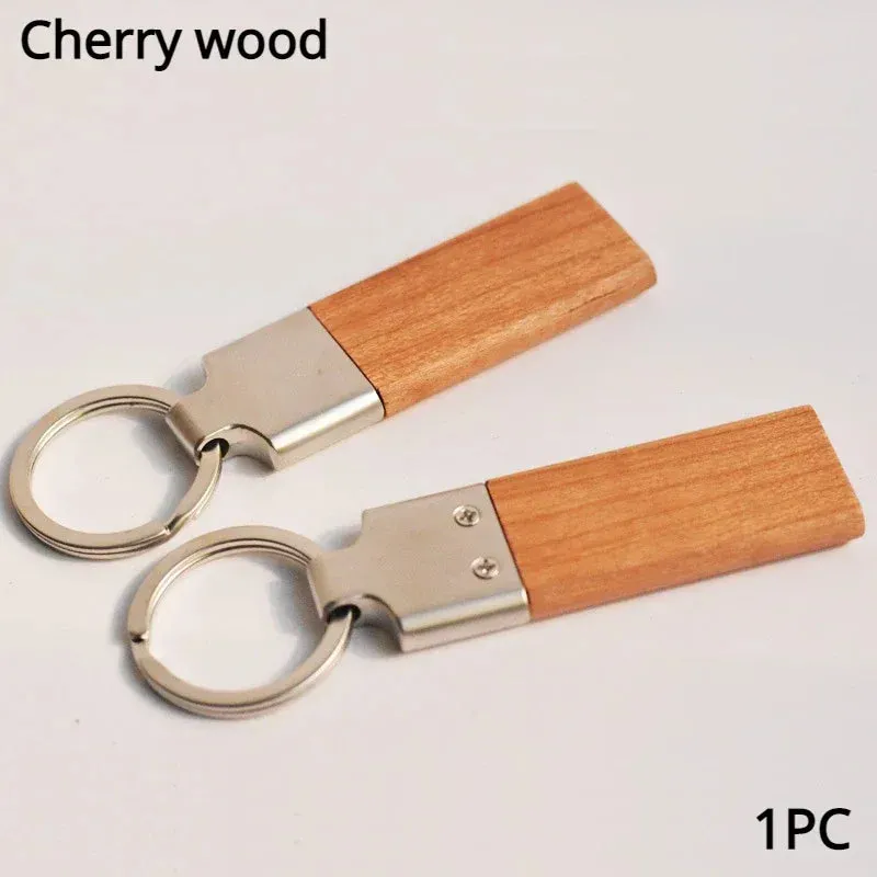 Customized Wooden Metal Blanks Keychain