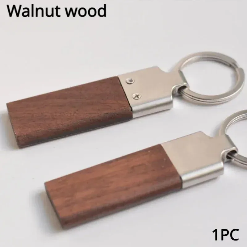 Customized Wooden Metal Blanks Keychain
