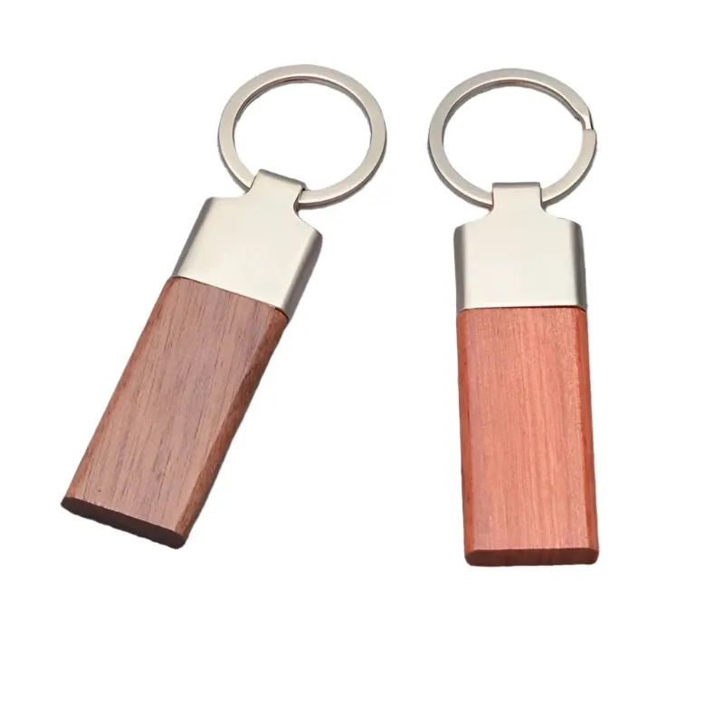 Customized Wooden Metal Blanks Keychain