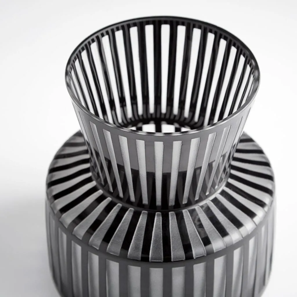 Cyan Design 10874 Lined Up Vase - Black - Small