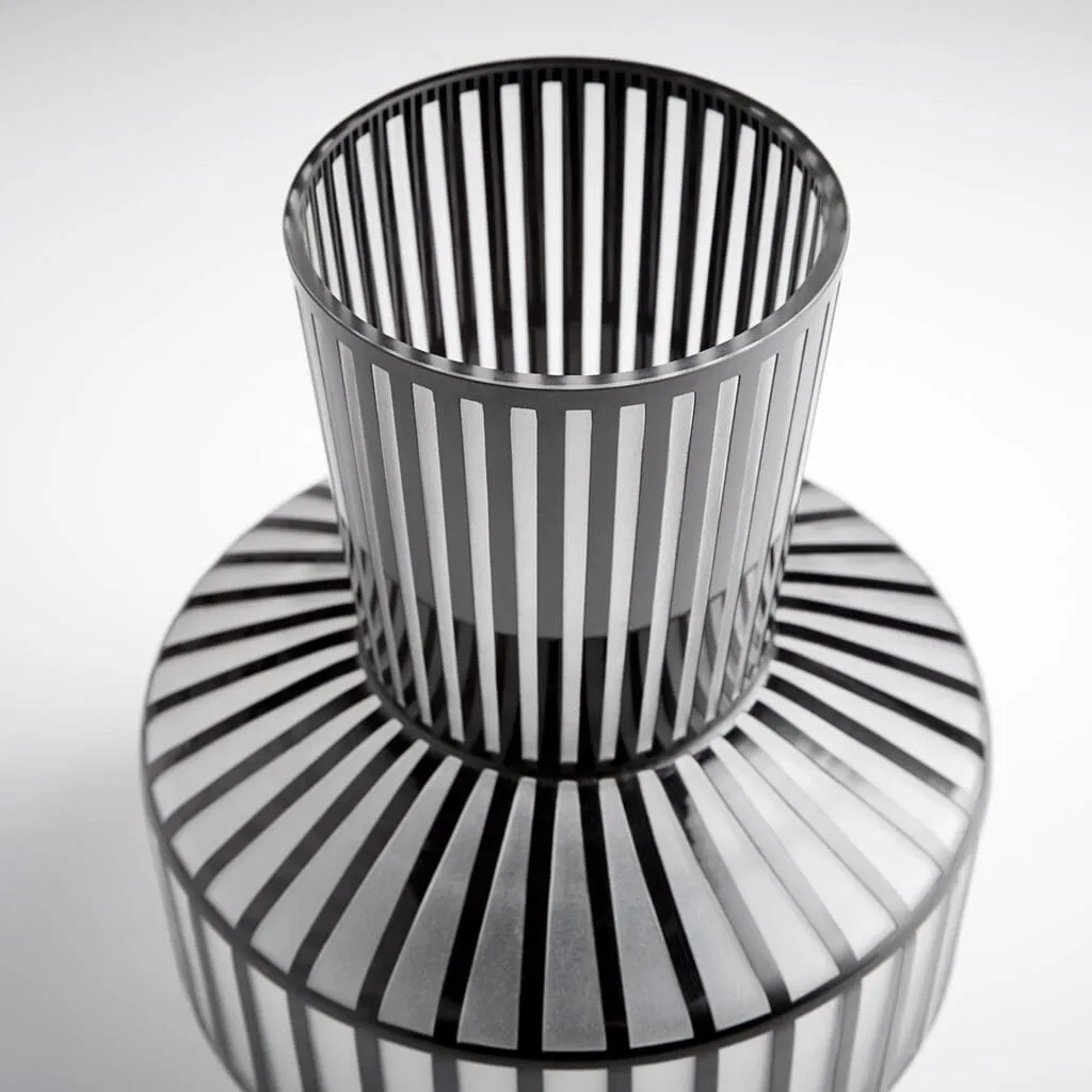 Cyan Design 10875 Lined Up Vase - Black - Medium