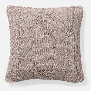 Decorative Cushion Cover 47 x 47cm - Knitted Cable Cream