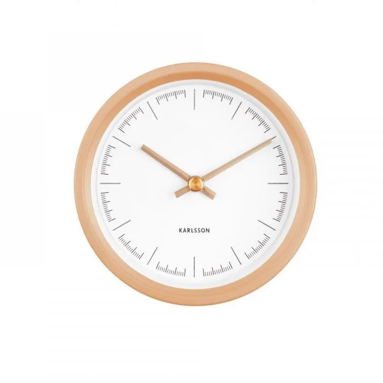 Dense Wall Clock - Sand Brown (12.5cm)