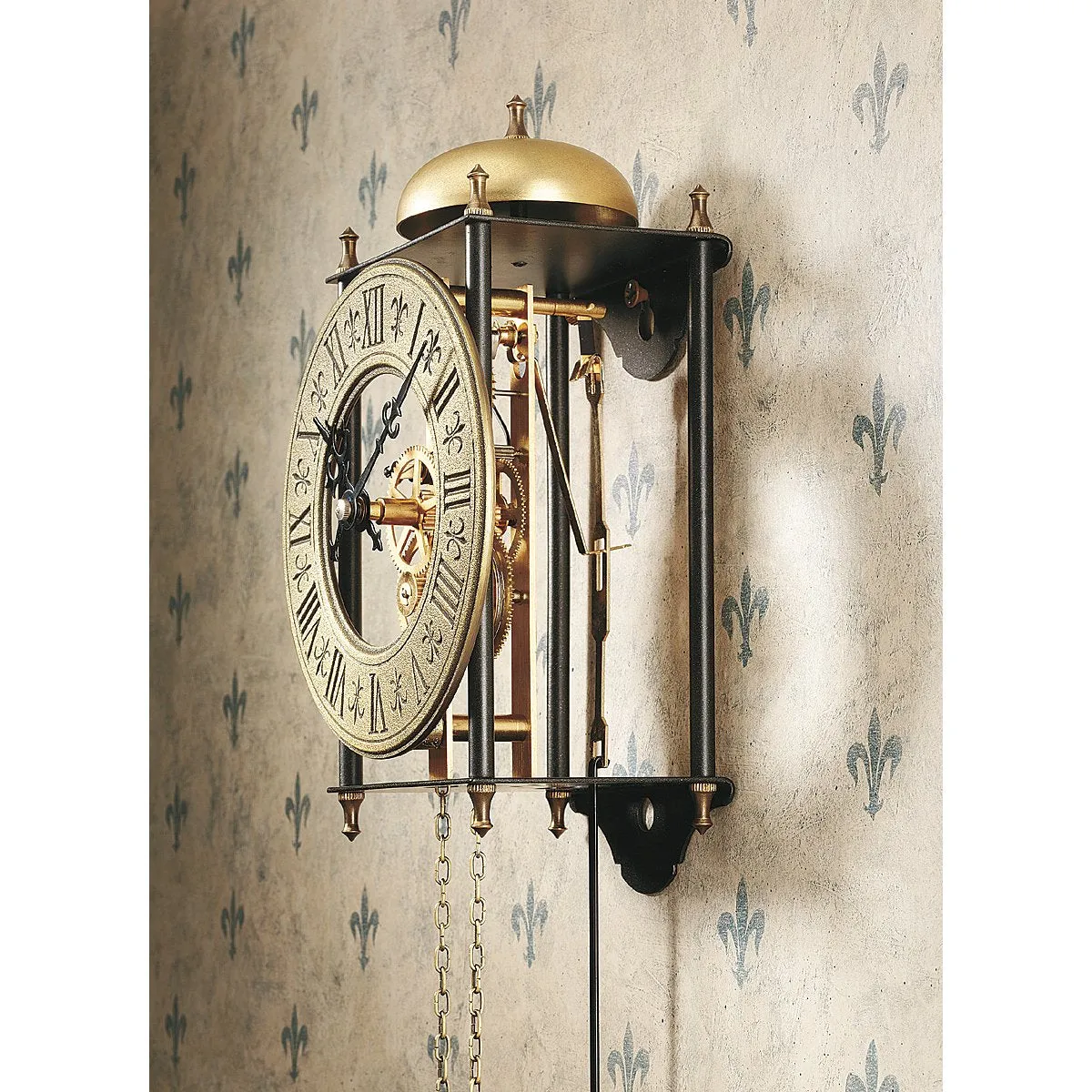 Design Toscano YP351 The Templeton Regulator Steampunk Decor Metal Wall Clock, (26 Inch, Bronze Finish)