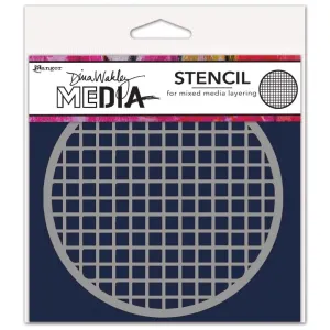 Dina Wakley Media Stencils 5"X5" - Coasters 1*