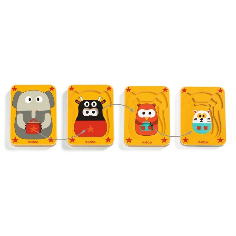 Djeco Wooden Puzzle - Leo & Co