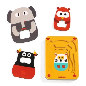 Djeco Wooden Puzzle - Leo & Co