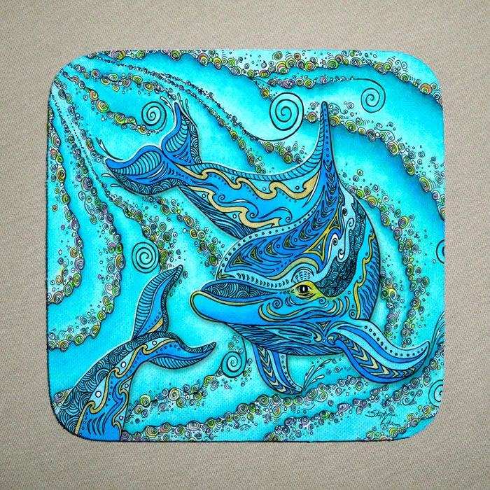 Dolphin Play Coaster