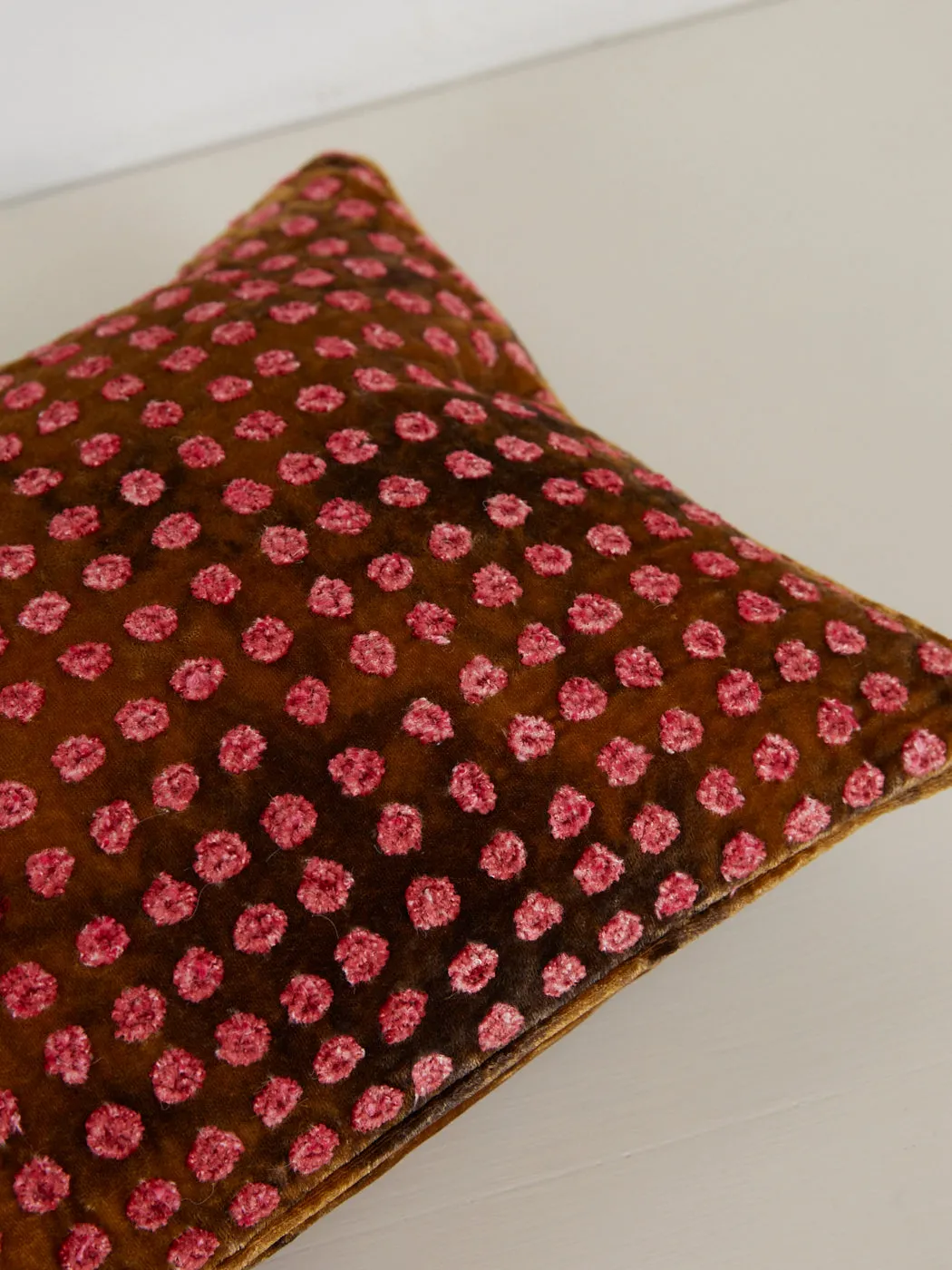 Dotty Cushion in Shaded Brown 30x40