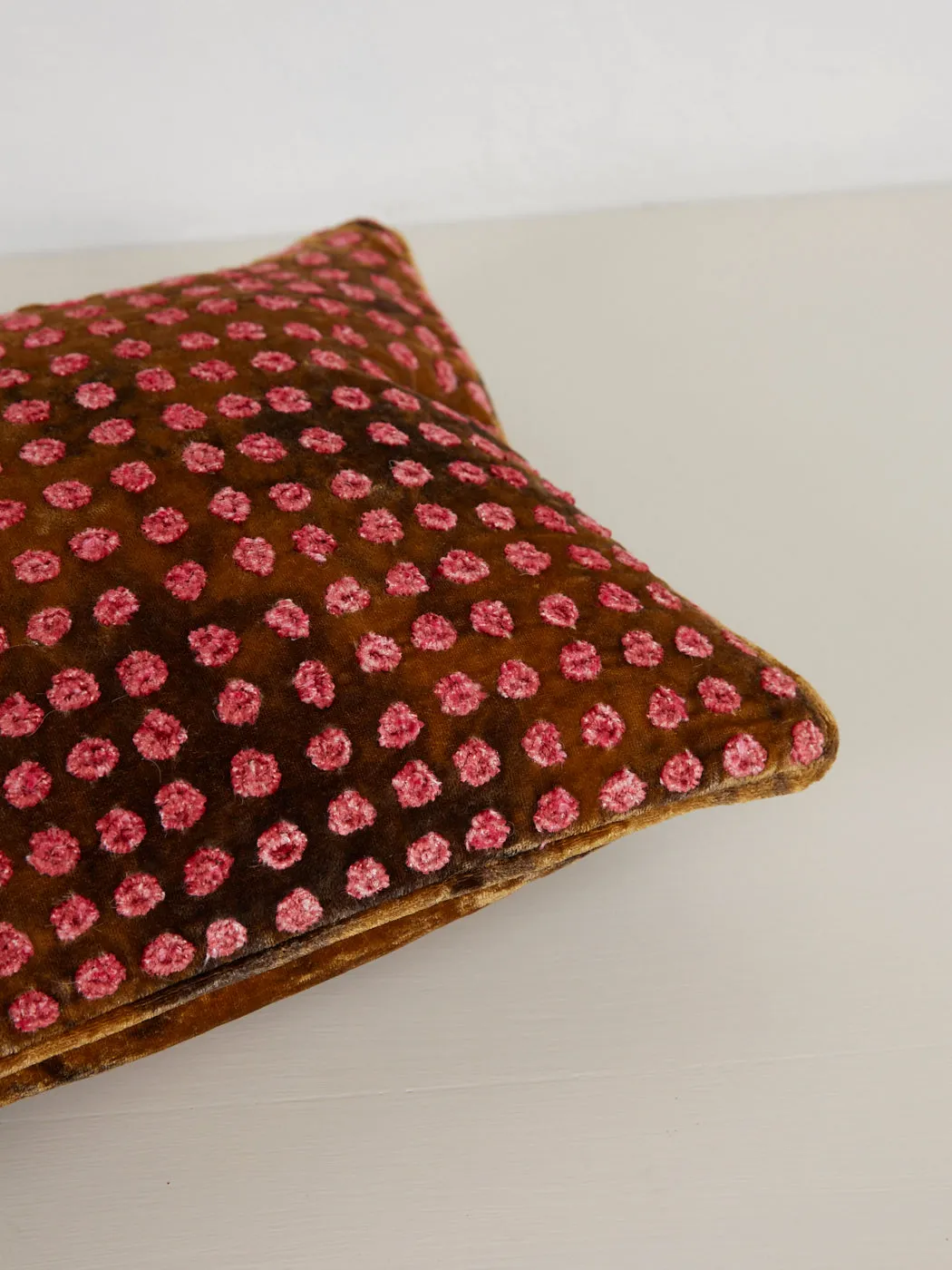 Dotty Cushion in Shaded Brown 30x40