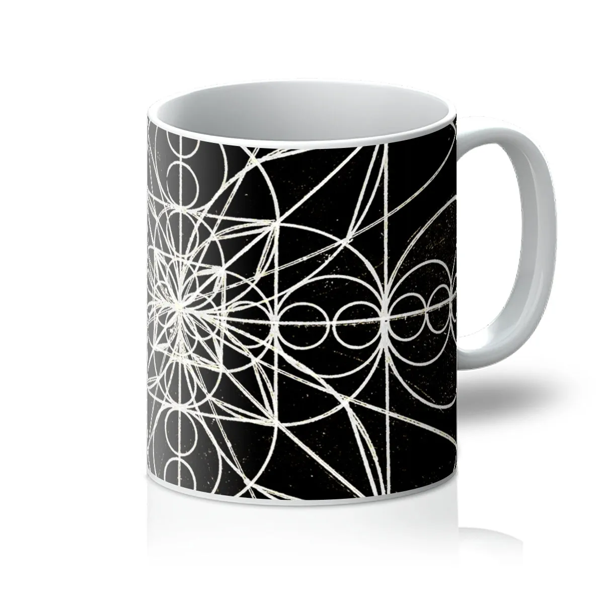 Double Wave Optics and Space Geometry After Walter Russell Print Mug