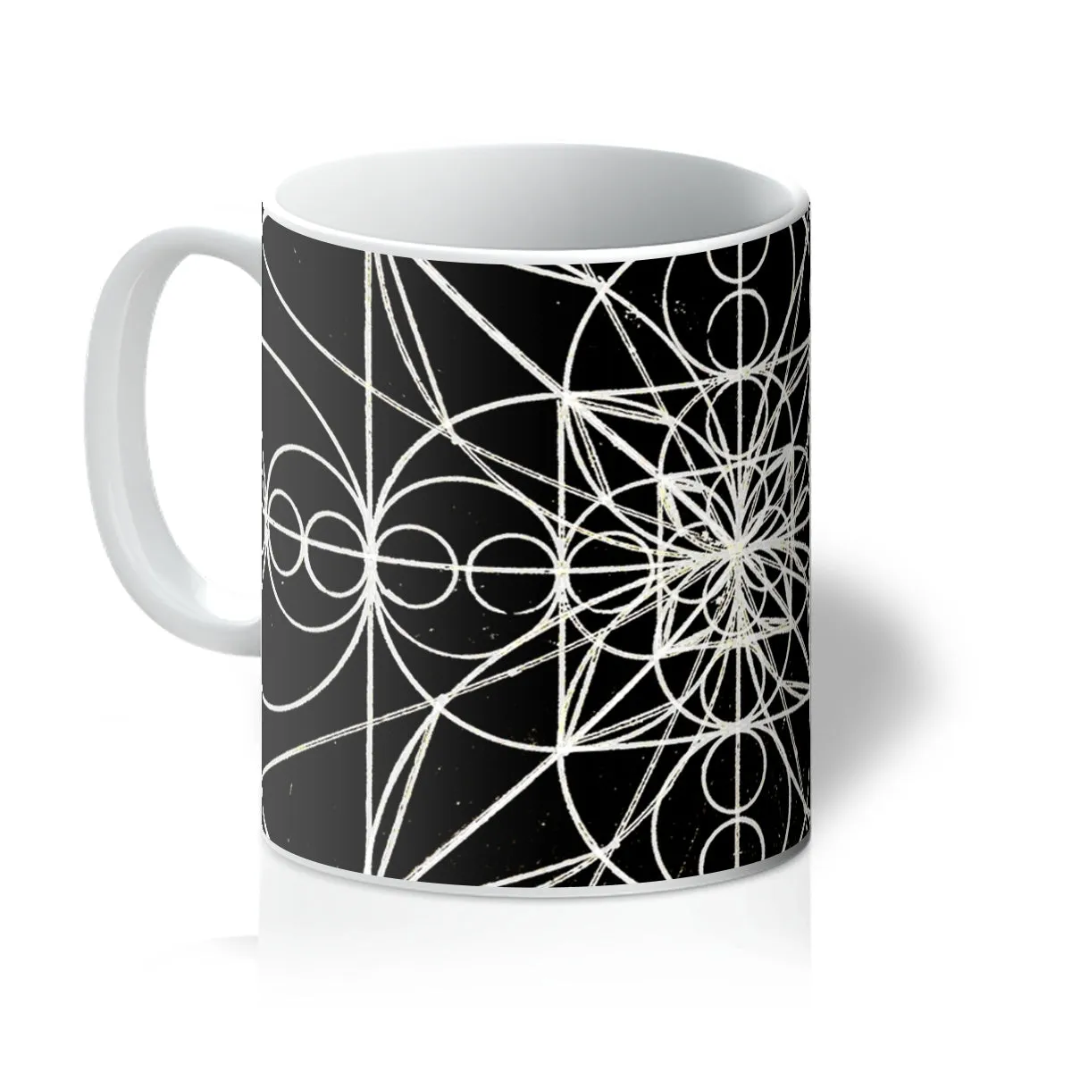 Double Wave Optics and Space Geometry After Walter Russell Print Mug
