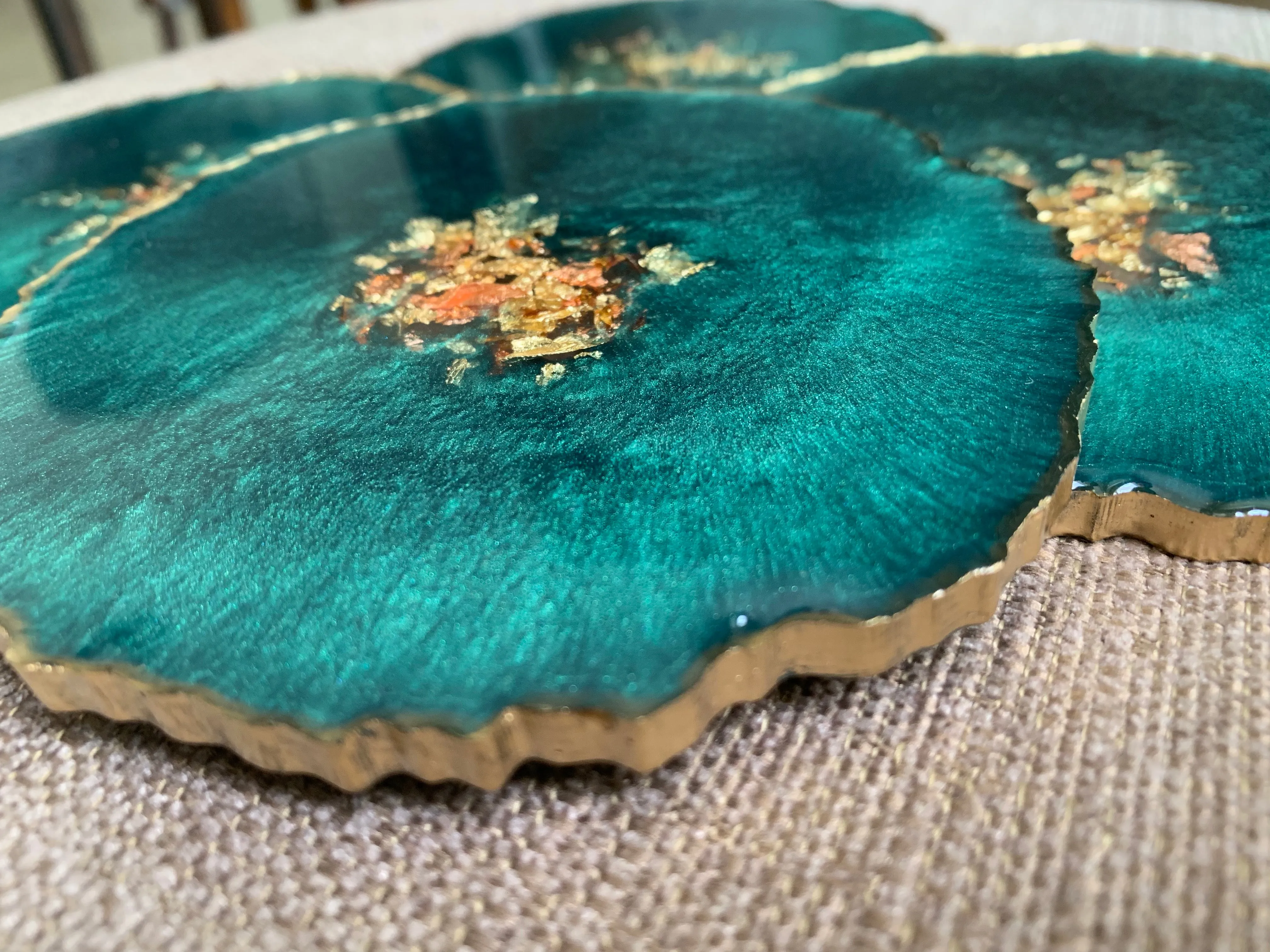 Drink Coasters - Emerald