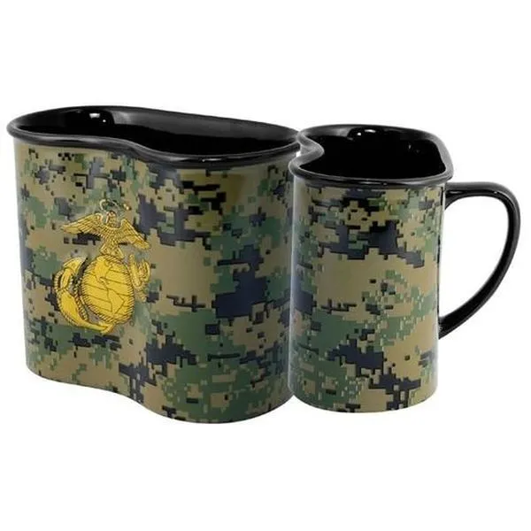 Eagle Globe and Anchor USMC Canteen Mug