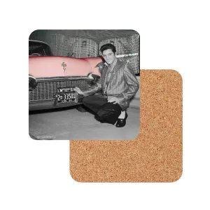 Elvis In Front Of Car Coaster