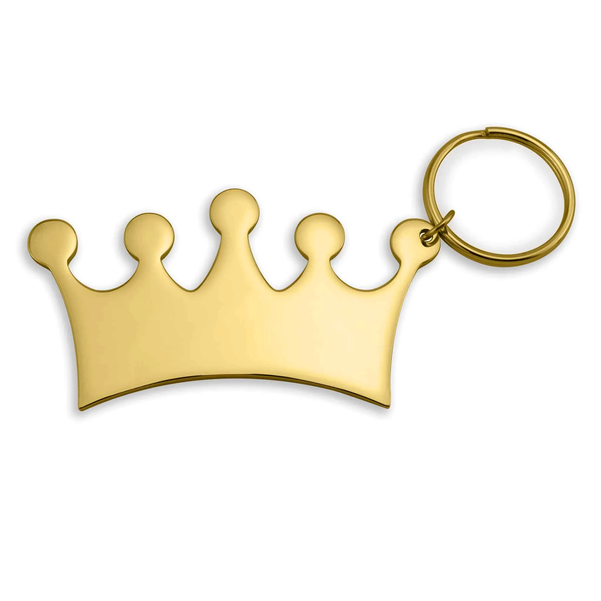 Engravable Crown Stainless Steel Keychain / SBB0288