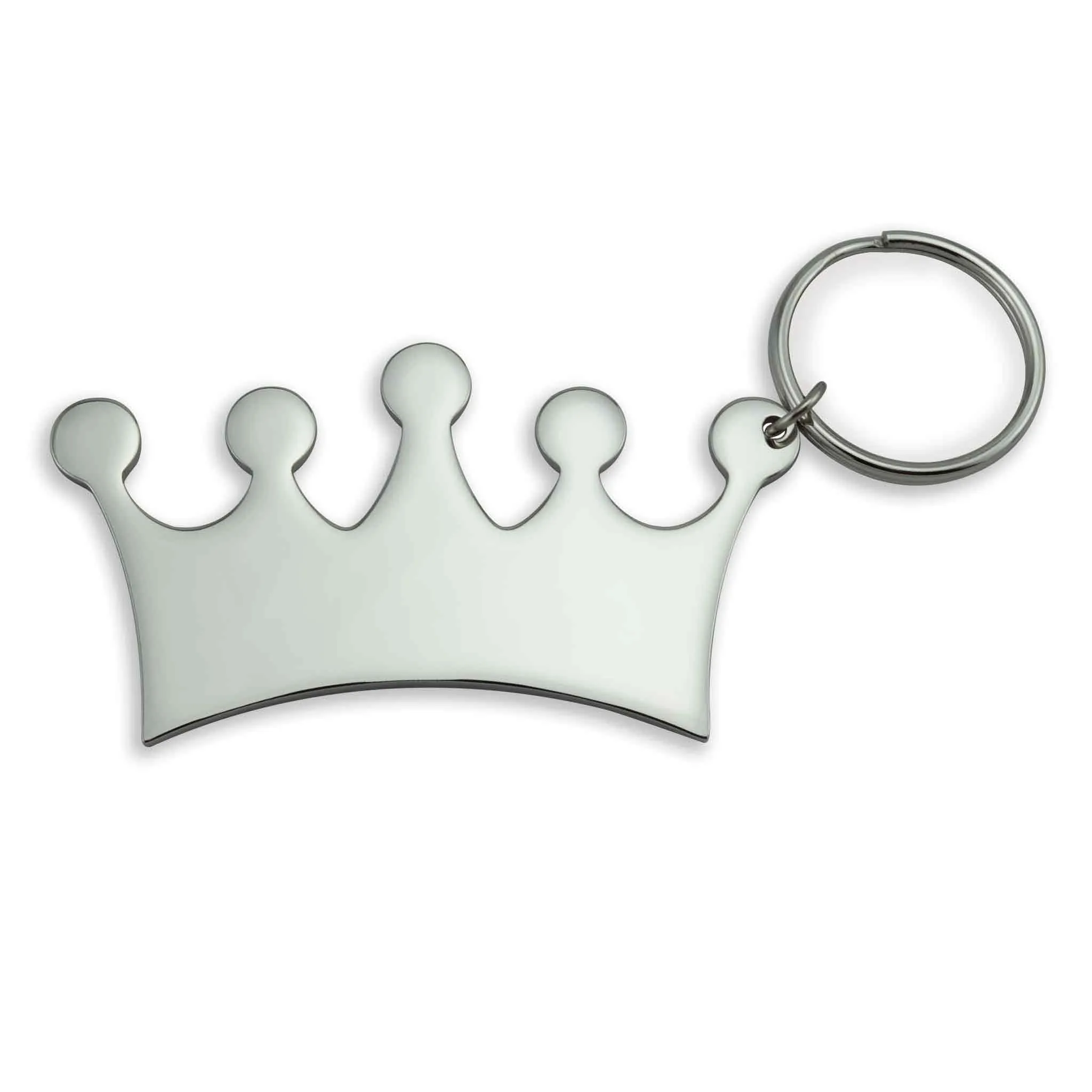 Engravable Crown Stainless Steel Keychain / SBB0288