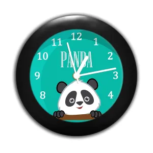 Epic Stuff - Adorable Panda Design Plastic Round Table Clock - Best Accessories for Home and Office Decor