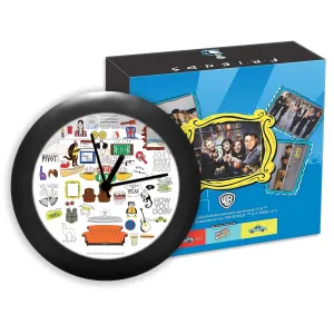 Epic Stuff - Friends Tv Series Doodle Design Table Clock for Desk |Table Clock for Office, Gift Set Birthday Gift Official Licensed by Warner Bros, USA
