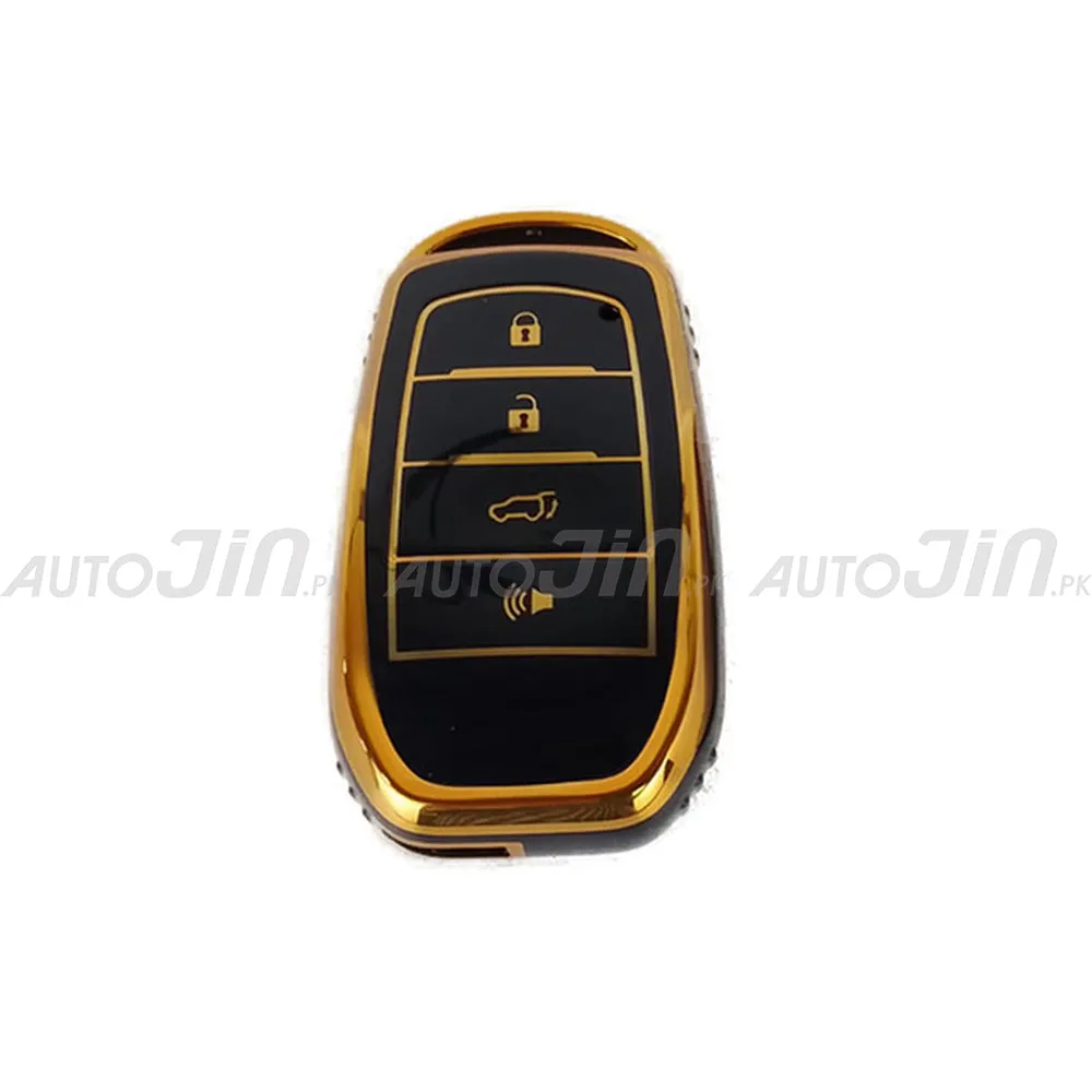 Exclusive Gold-Line Toyota Fortuner 2021-22 TPU Key Cover