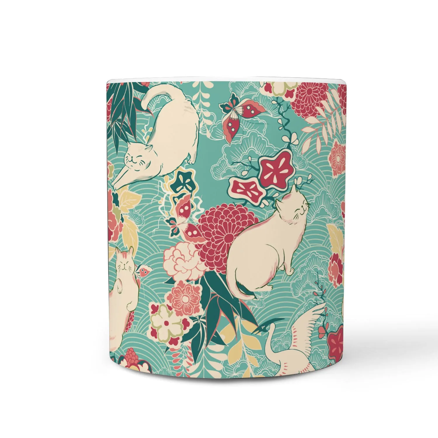Green Cats Mug