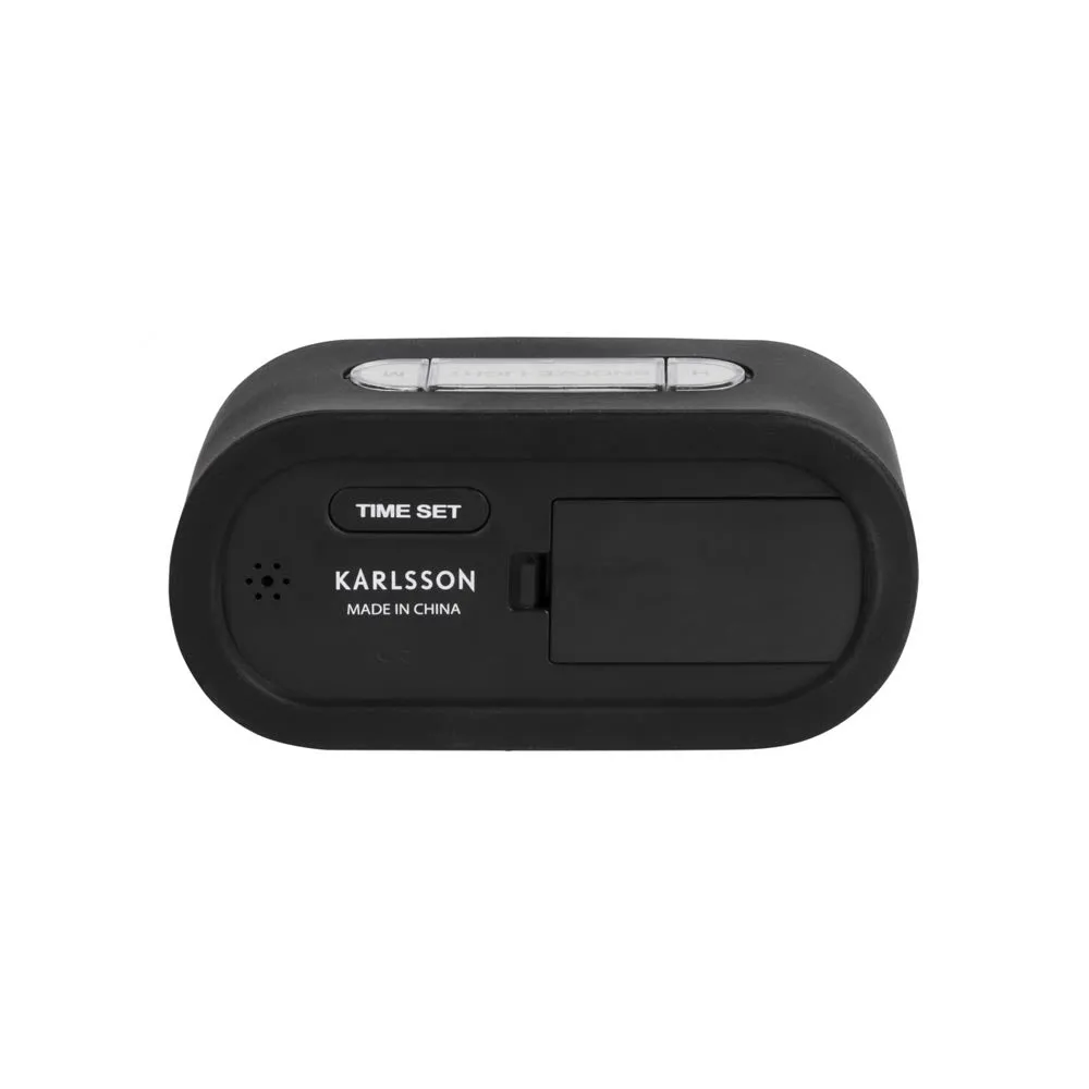 Gummy Digital Alarm Clock - Black