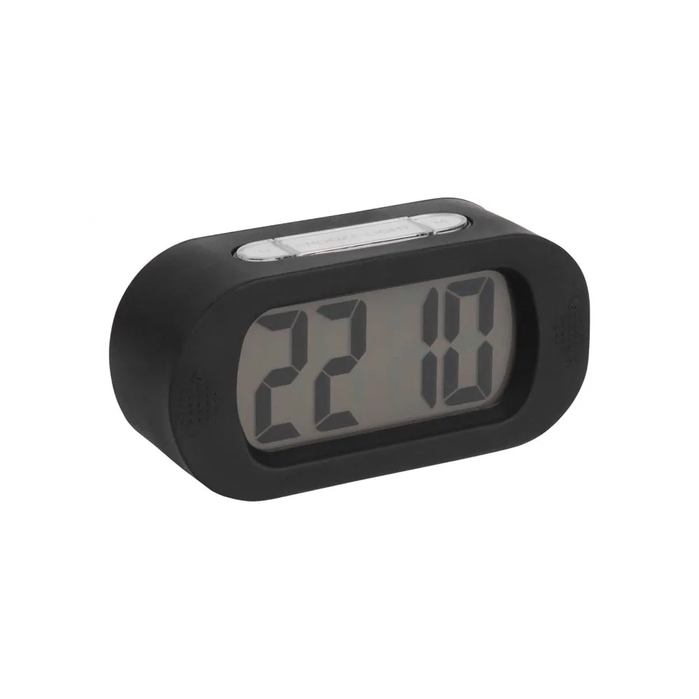 Gummy Digital Alarm Clock - Black