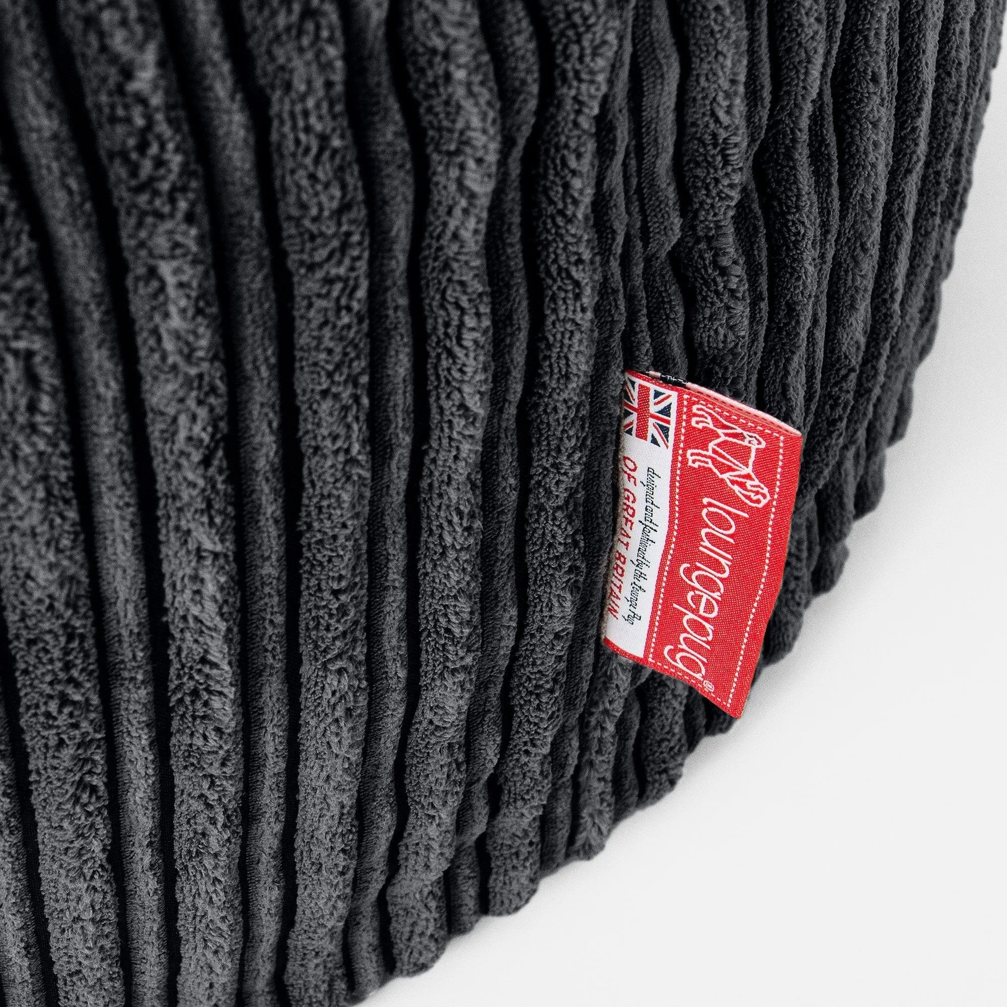 Hug Pillow - Cord Black