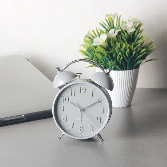 Iconic Alarm Clock - Grey