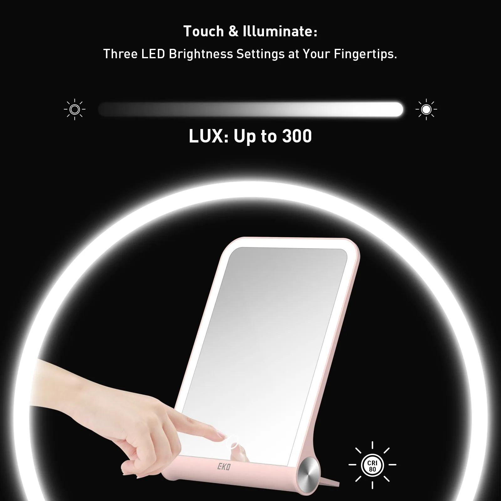 iMira 1X Foldable 10.6" LED Mirror - Sakura