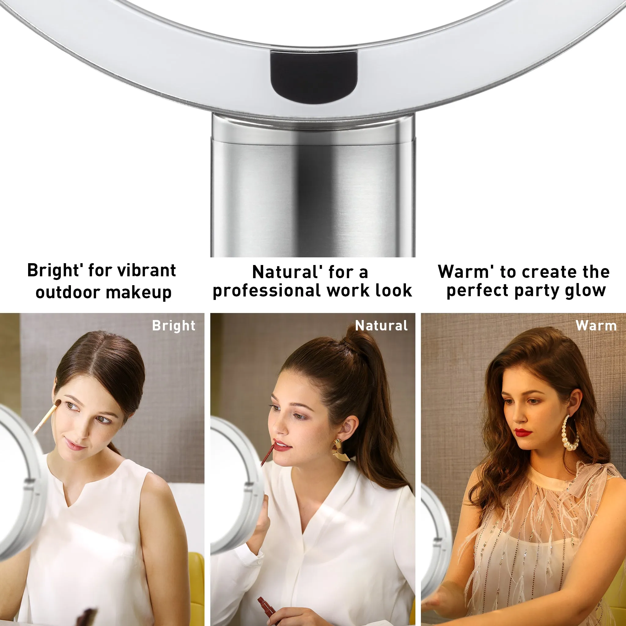 iMira Pro 8"  1X/5X Double Sided Sensor Mirror - Dark Gray