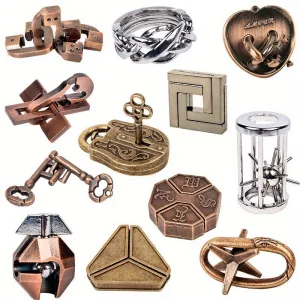 IQ Metal Brain Teaser Puzzle Game Toy Perfect Fun Gift