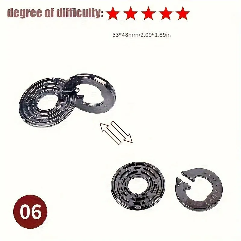 IQ Metal Brain Teaser Puzzle Game Toy Perfect Fun Gift
