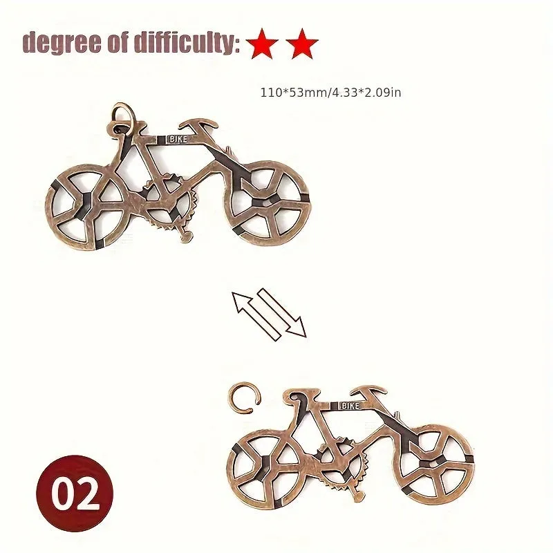 IQ Metal Brain Teaser Puzzle Game Toy Perfect Fun Gift