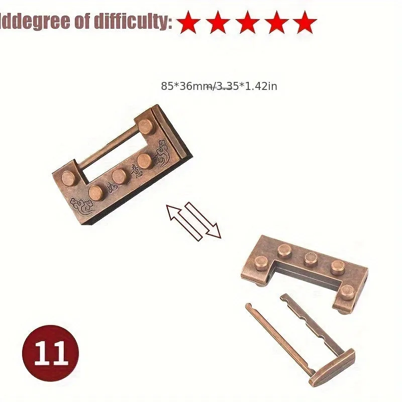 IQ Metal Brain Teaser Puzzle Game Toy Perfect Fun Gift