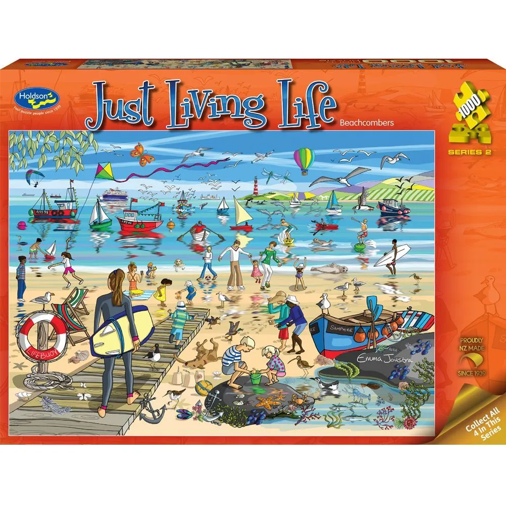 Just Living Life 1000 Piece Puzzle Beachcombers