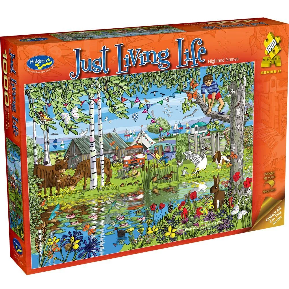 Just Living Life 1000 Piece Puzzle Highland Games