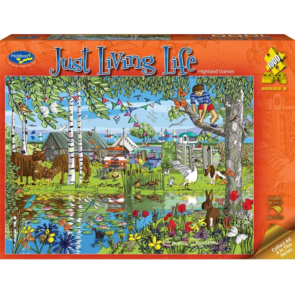 Just Living Life 1000 Piece Puzzle Highland Games