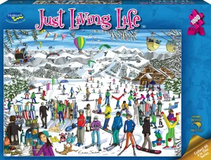 Just Living Life 1000 Piece Puzzle Ski