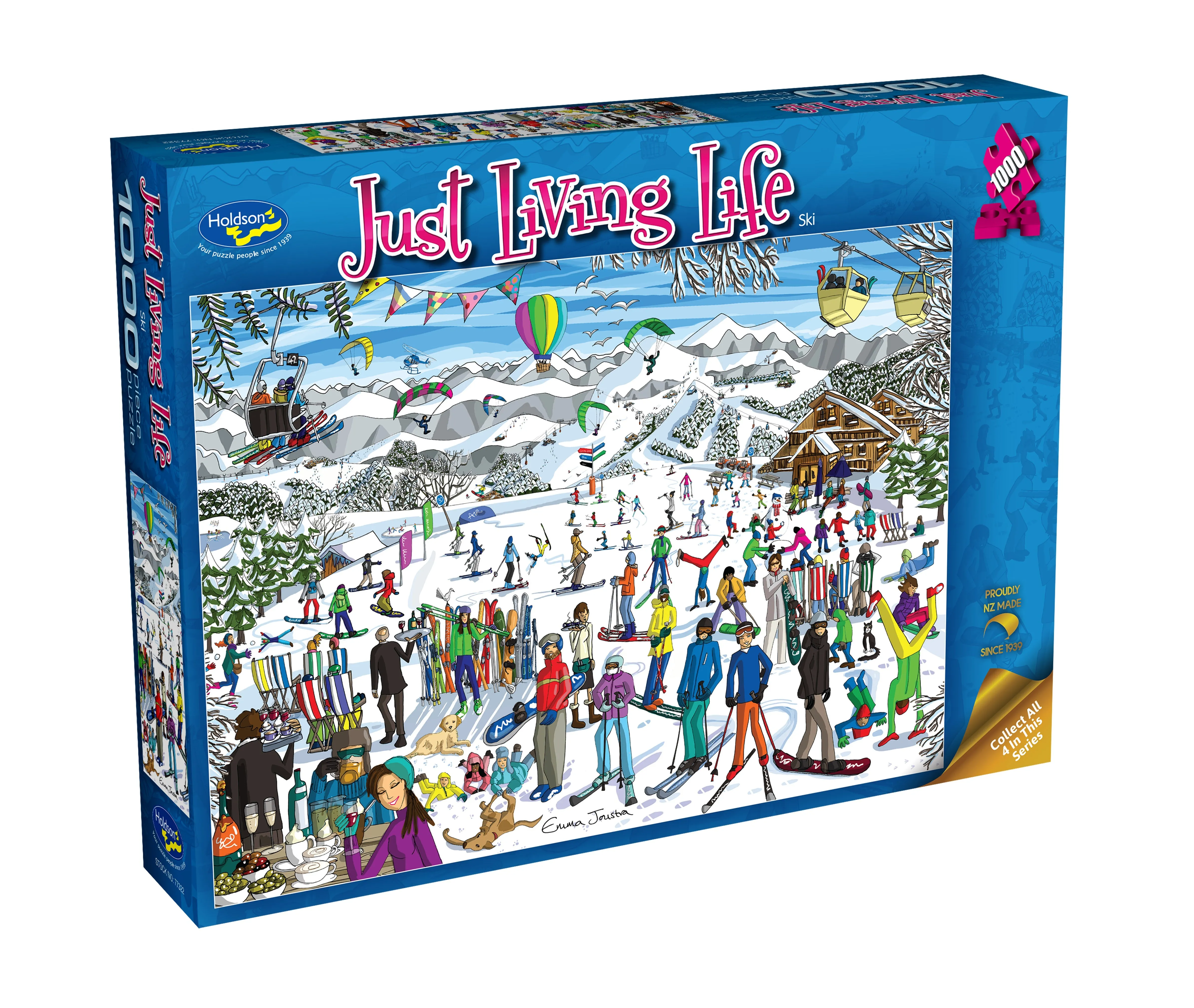 Just Living Life 1000 Piece Puzzle Ski