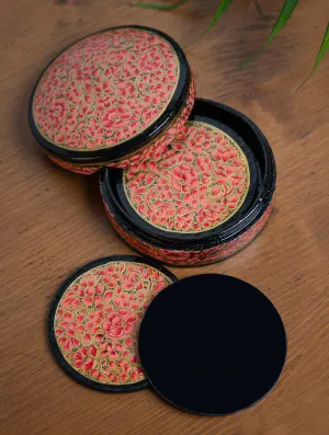 Kashmiri Papier-Mâché Coasters (Set of 6)