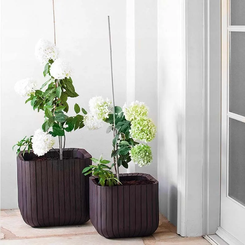 Keter Cube Planter - Brown