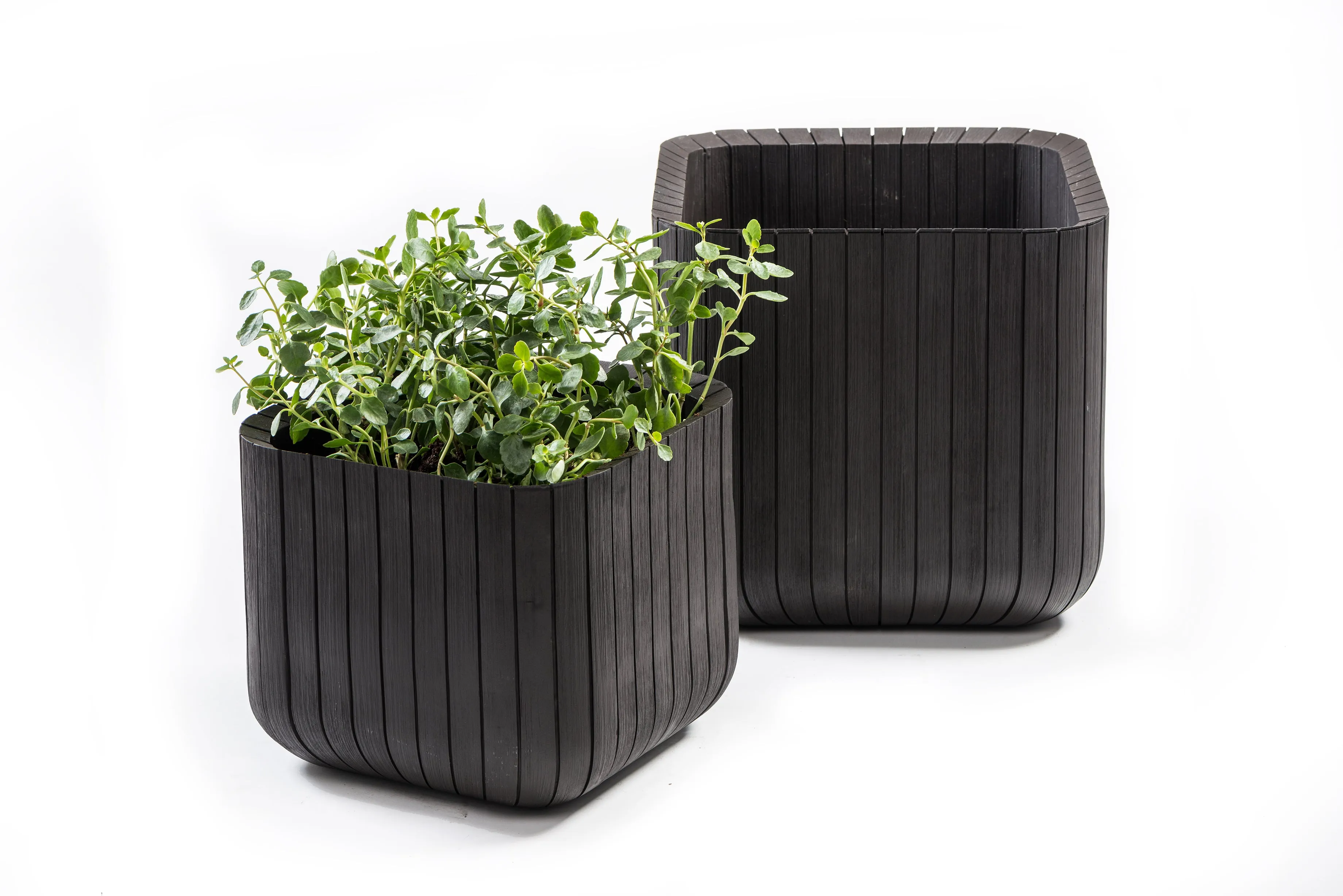 Keter Cube Planter - Brown