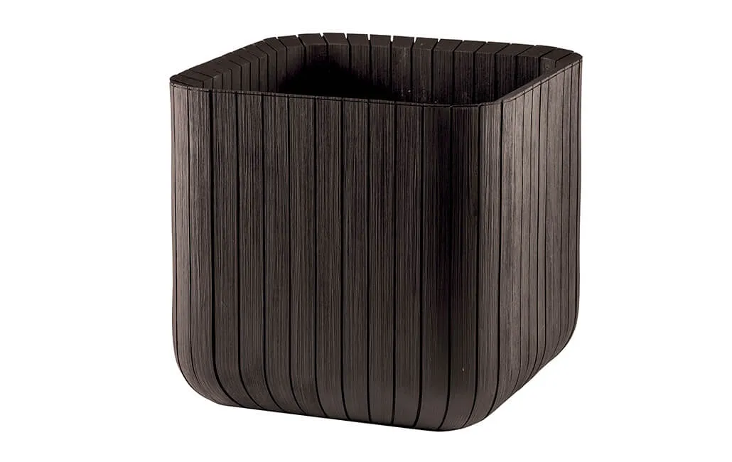 Keter Cube Planter - Brown