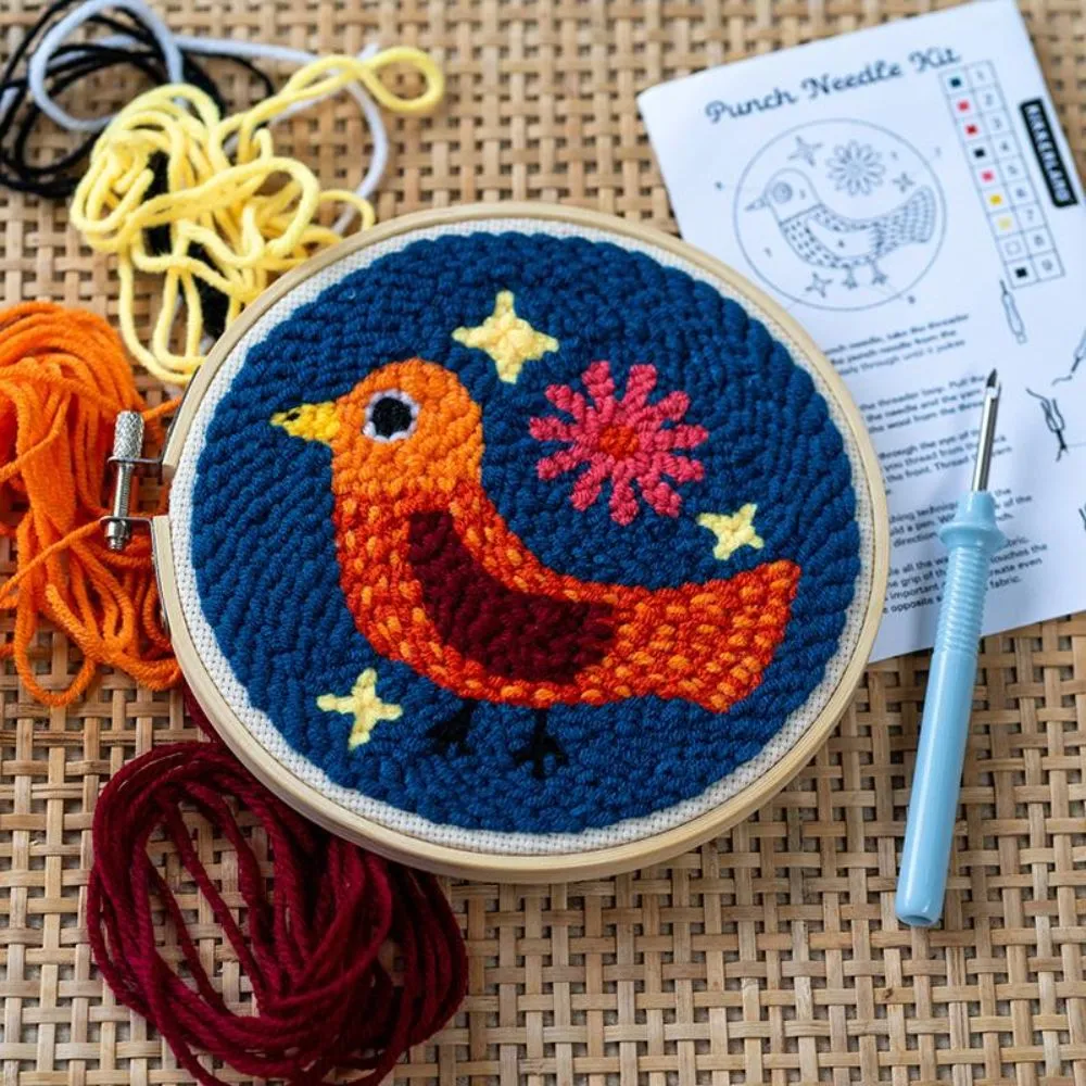 Kikkerland Bird Punch Needle Kit